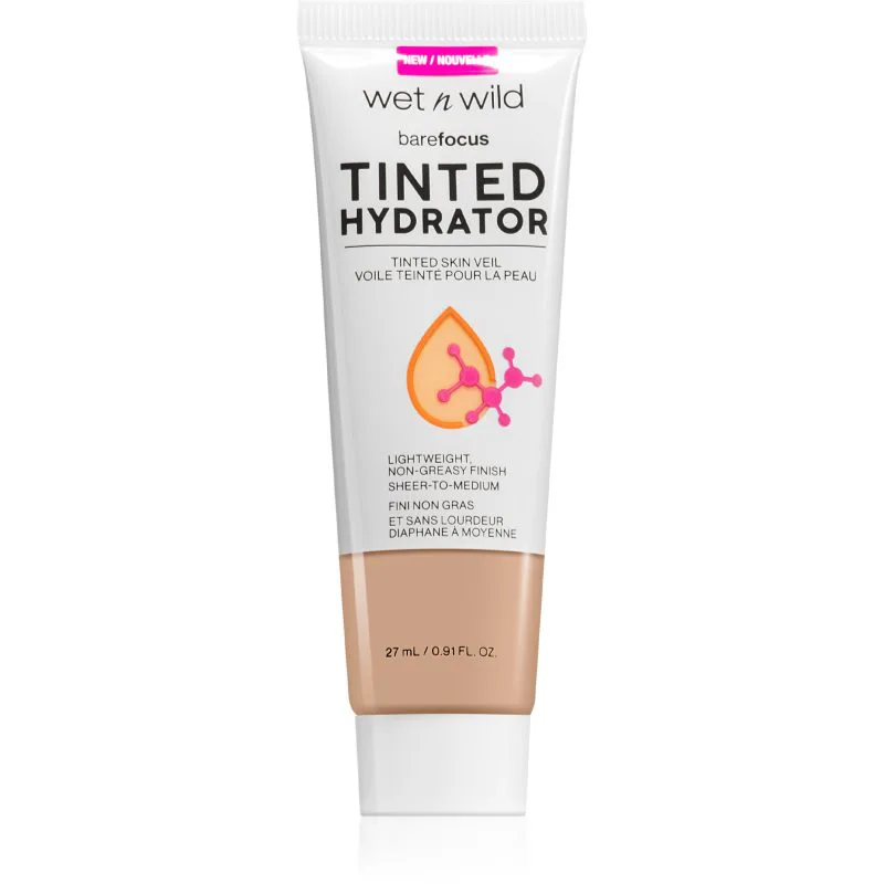 Wet n Wild BareFocus Tinted Hydrator Χρωματισμένο υγρό για ατέλειες απόχρωση Light 27 ml