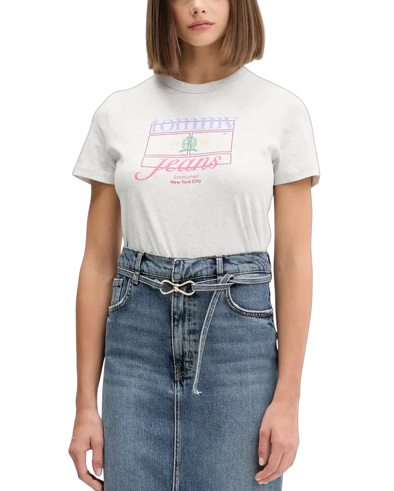 Γυναικείο T-shirt Γκρι Tommy Jeans DW0DW21533-P09