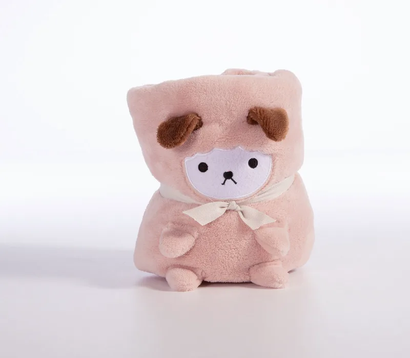 Βρεφική Κουβέρτα Fleece Αγκαλιάς Nef-Nef Lovely Sheep L.Ροζ 80x110
