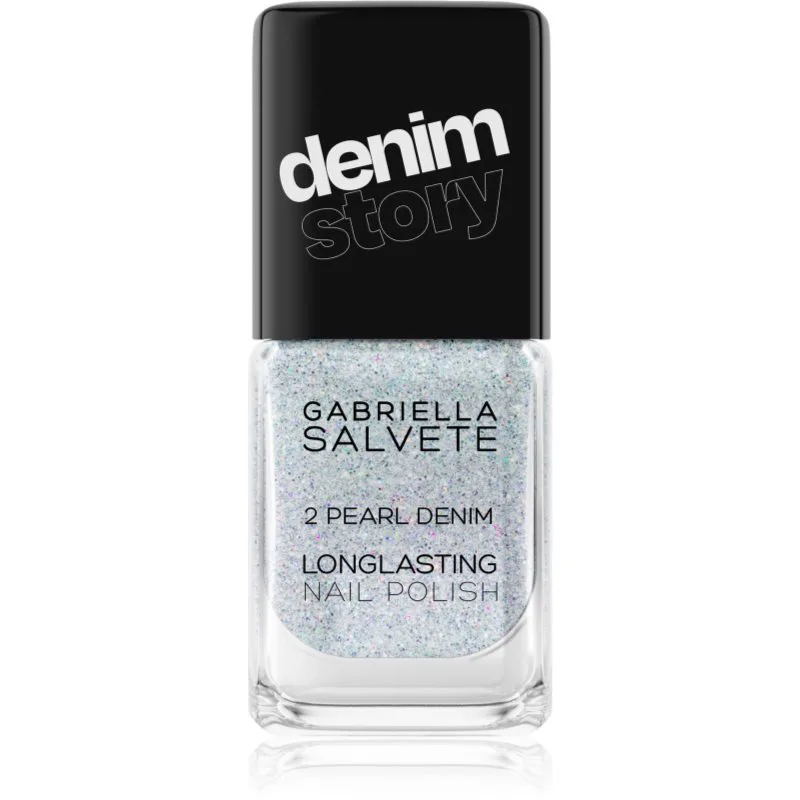 Gabriella Salvete Longlasting Enamel Denim Story βερνίκι νυχιών μακράς διαρκείας απόχρωση 02 Pearl Denim 11 ml