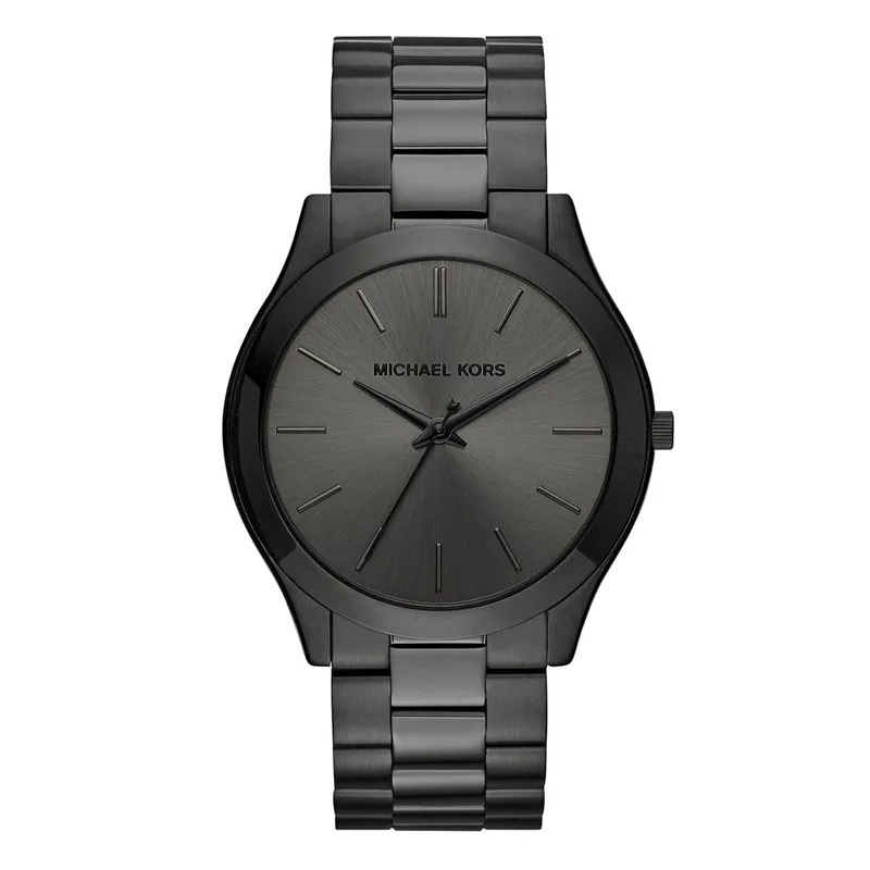 Michael KORS Slim Runway Black Stainless Steel Bracelet MK8507