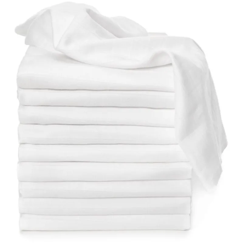 T-TOMI TETRA Cloth Diapers HIGH QUALITY White υφασμάτινες πάνες White 70x70 cm 10 τμχ