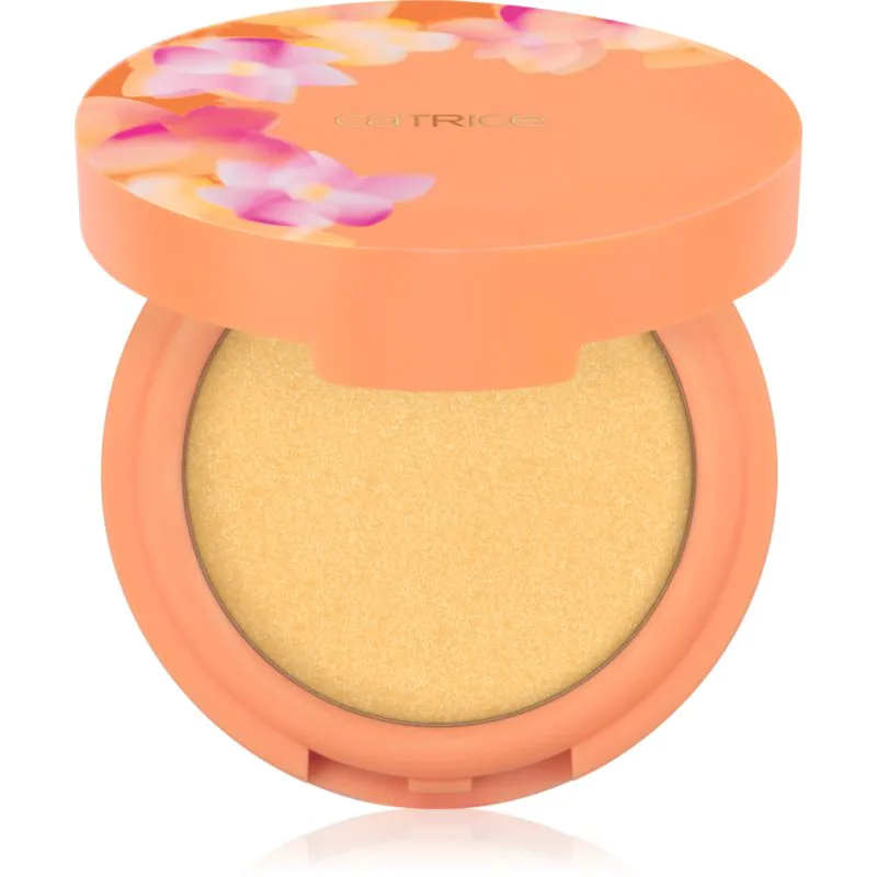 Catrice SEEKING FLOWERS λαμπρυντική πούδρα απόχρωση C02 S-peachless 5,5 γρ