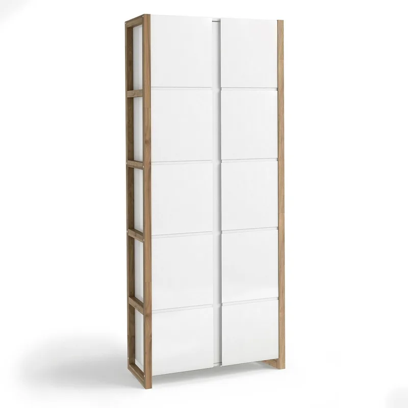 Δρύινη αποθηκευτική ντουλάπα COMPO Π80xΥ190cm