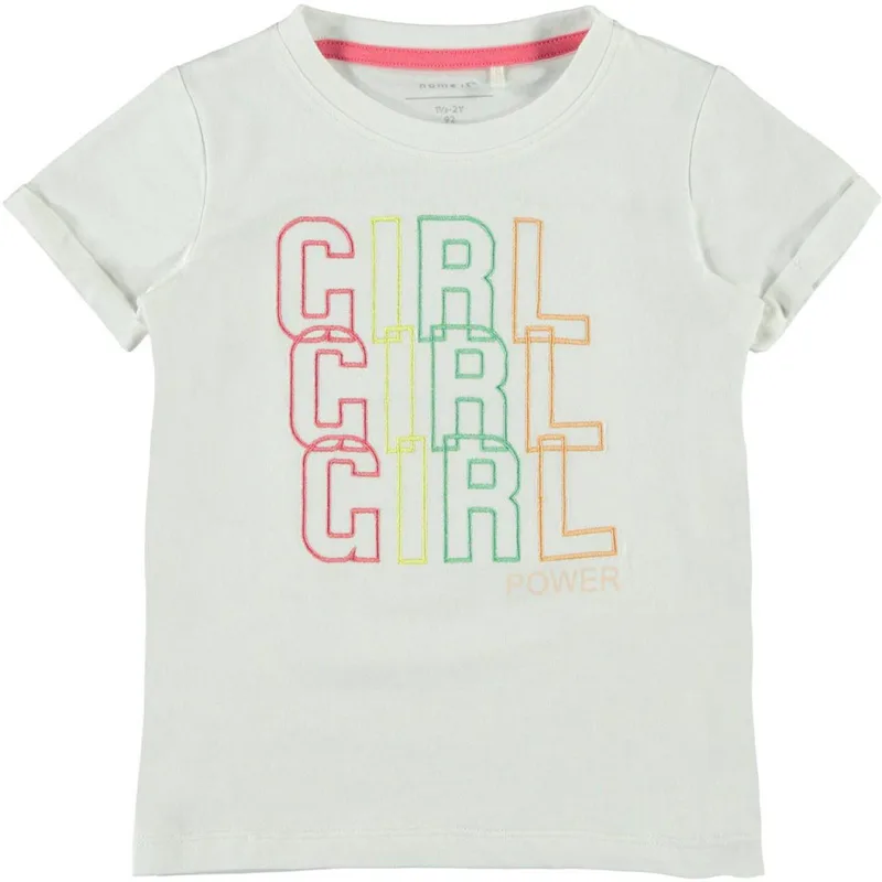 Μπλούζα κορίτσι Name it-13178274-Bright White-organic cotton