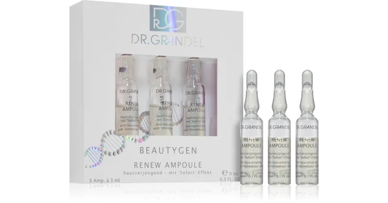 Dr. Grandel Beautygen Renew immediate effect serum in 3×3 ml vials