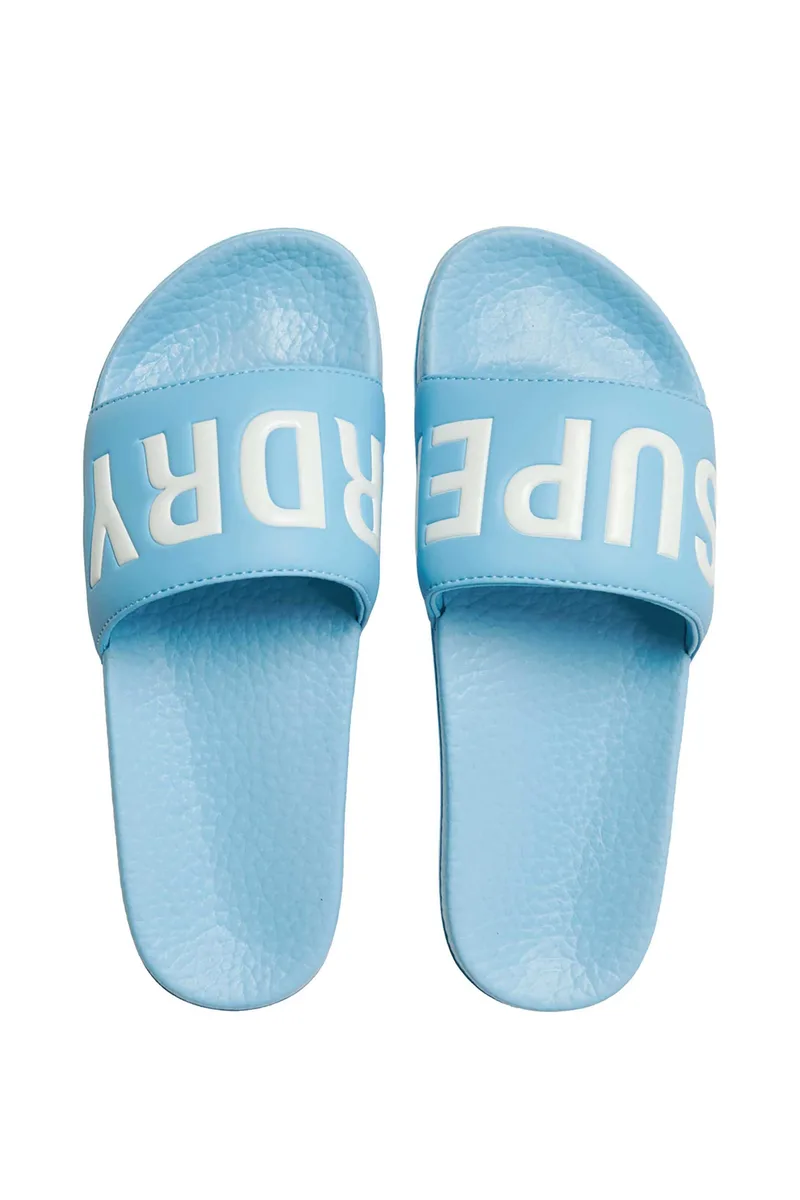 Superdry γυναικείες σαγιονάρες με λογότυπο - WF310256A Γαλάζιο