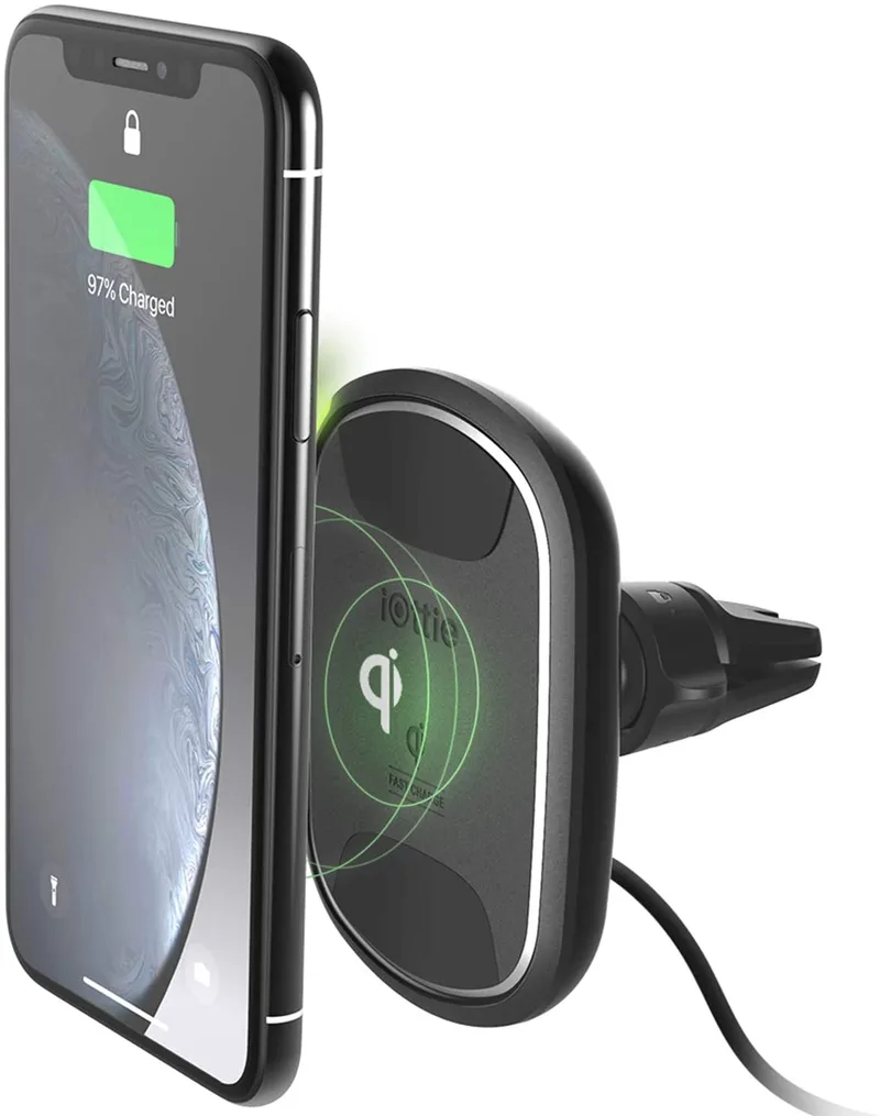 iOttie iTap 2 Wireless Air Vent Charging Mount - Μαγνητική Βάση Ασύρματης Φόρτισης Qi για Αεραγωγούς Αυτοκινήτων & Φορτιστής Αυτοκινήτου - 10W - Black - 2 Έτη Εγγύηση (HLCRIO138)