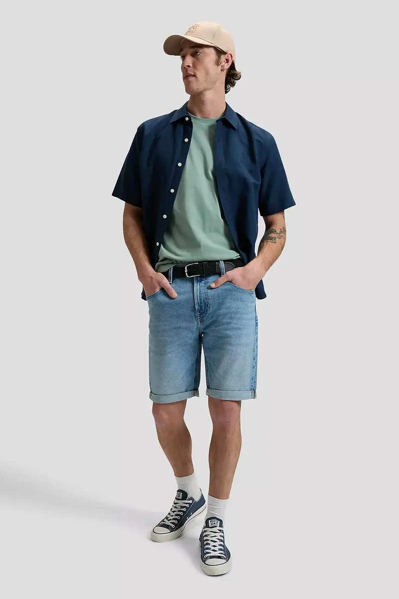 Lee® ανδρική βερμούδα denim πεντάτσεπη - 112376920 Denim Blue