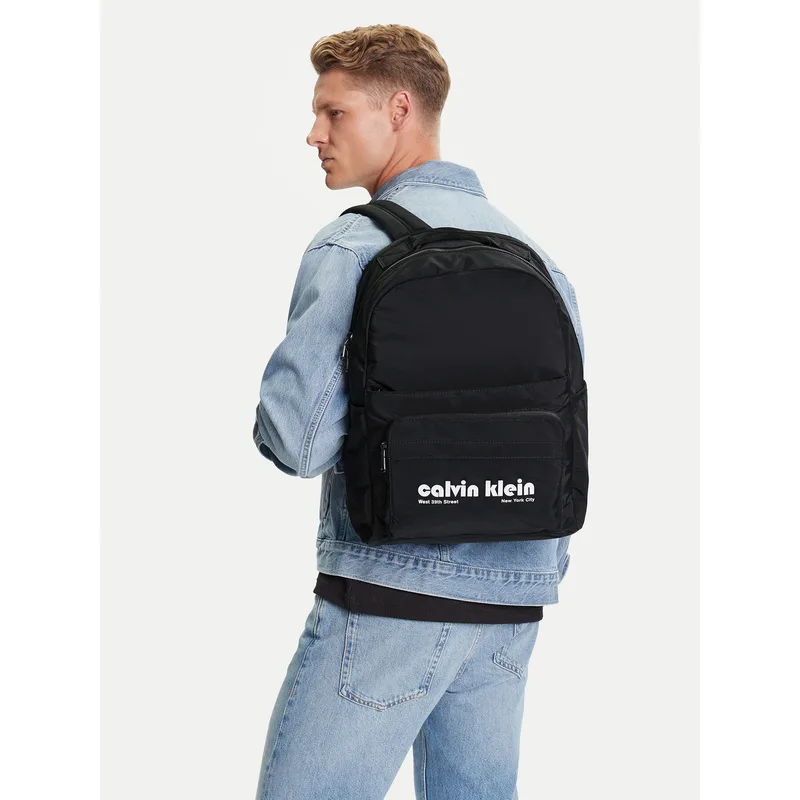 Σακίδιο Calvin Klein Jeans Ckj Graphic Ck Multi Funct Backp LV04G3162G Μαύρο