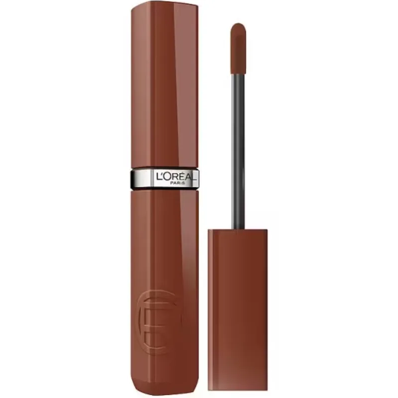 L'Oreal Paris Infaillible Laque Resitance Liquid Lipstick Υγρό Λαμπερό Κραγιόν για Έντονο Χρώμα Μακράς Διάρκειας 4.3ml - 515 Brown Espresso