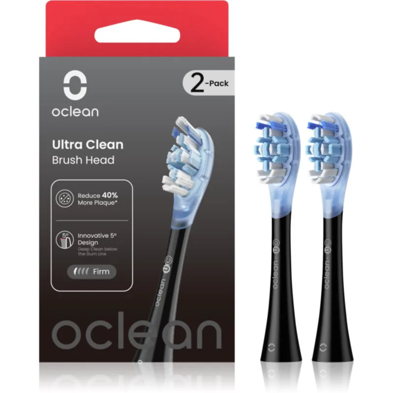 Oclean Ultra Clean UC02 ανταλλακτική κεφαλή μαύρα 2 τμχ