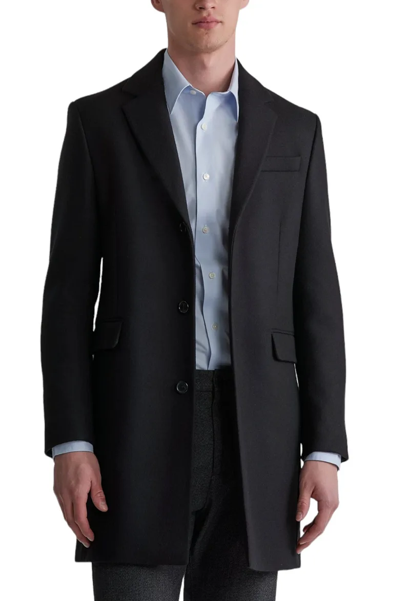 Παλτό Gant Classic Wool 7006450-019-EBONY BLACK Ανδρικό