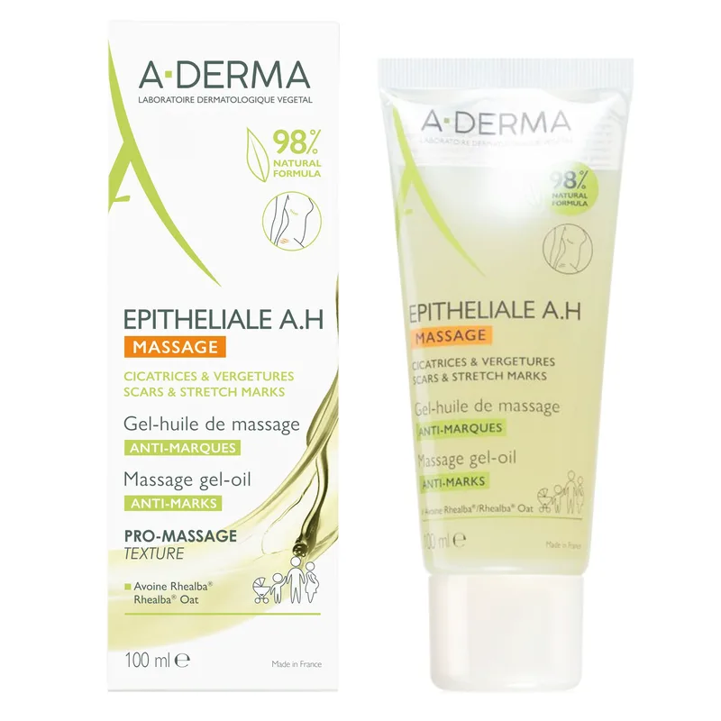A-Derma Epitheliale A.H Massage Gel - Oil Έλαιο για Μασάζ Κατά των Δερματικών Σημαδιών 100ml