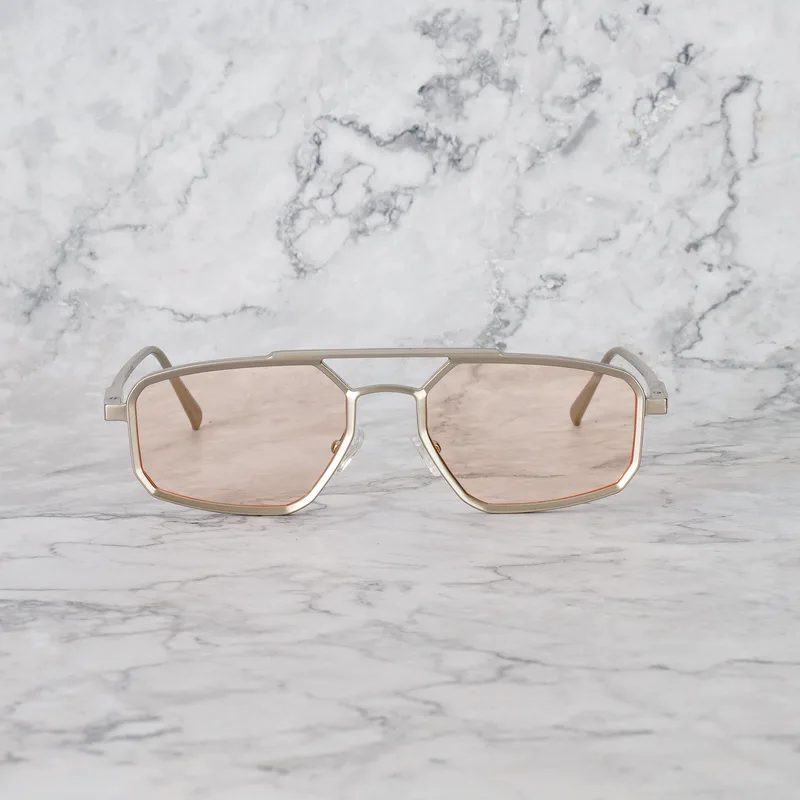 PABLO 6EP9M - PABLO - MATT SILVER - PEACH Sunglasses | Matt Silver - Peach | Matt Silver - Peach Shades | Explicit Poets Sunglasses