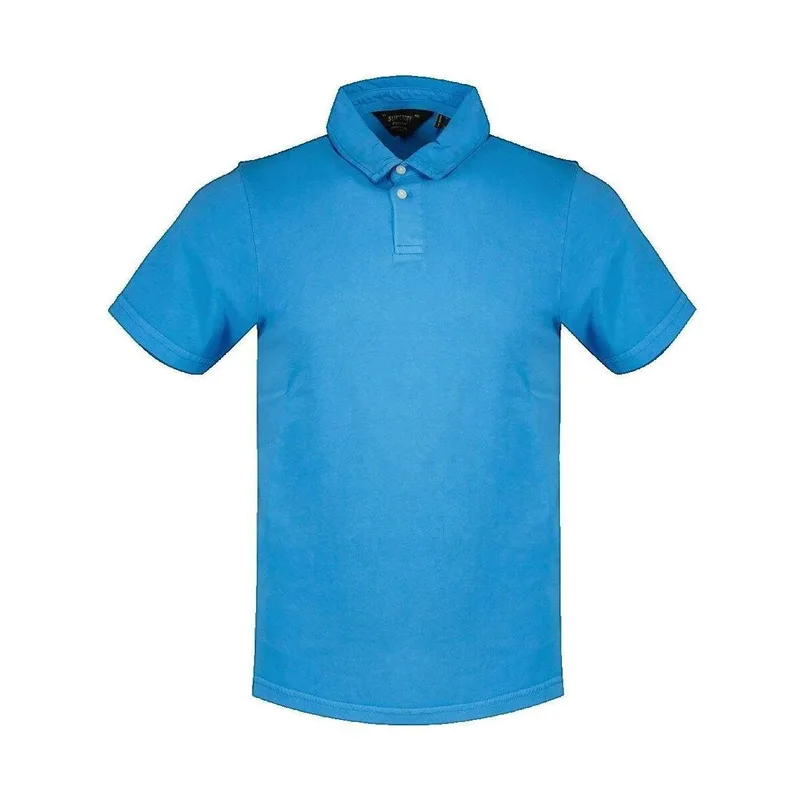 Πόλο με κοντά μανίκια Superdry Polo Studios Jersey bleu manches courtes