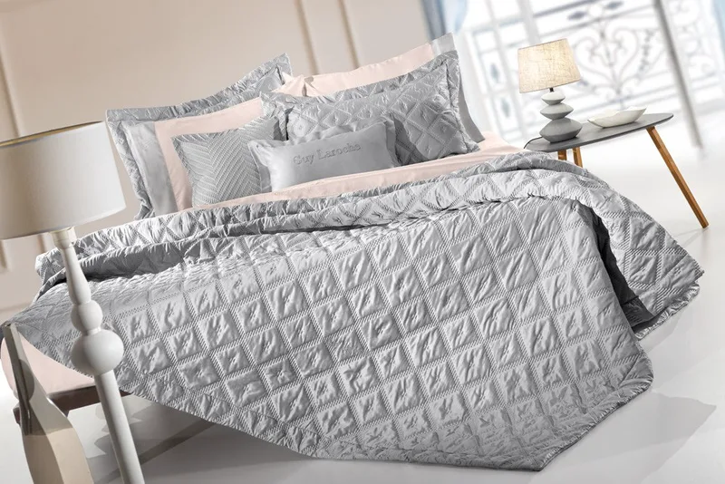 Σετ Κουβερλί King Size 3 Τεμαχίων Guy Laroche Fiera Silver 240x250