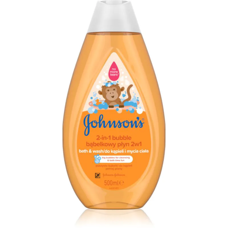Johnson's® Wash and Bath νερό με φυσαλλίδες και τζελ πλυσίματος 2 σε 1 500 ml
