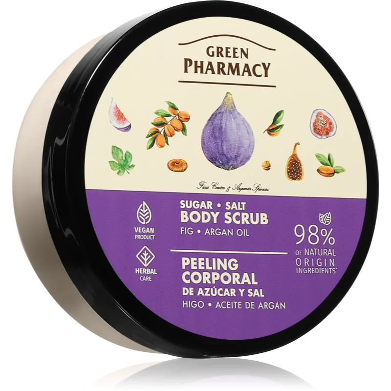 Green Pharmacy Argan Body Scrub απολέπιση ζάχαρης για το σώμα 200 ml