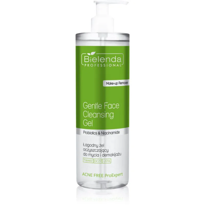 Bielenda Professional Acne Free ProExpert απαλό καθαριστικό τζελ Για πρόσωπο και τη περιοχή των ματιών 500 ml