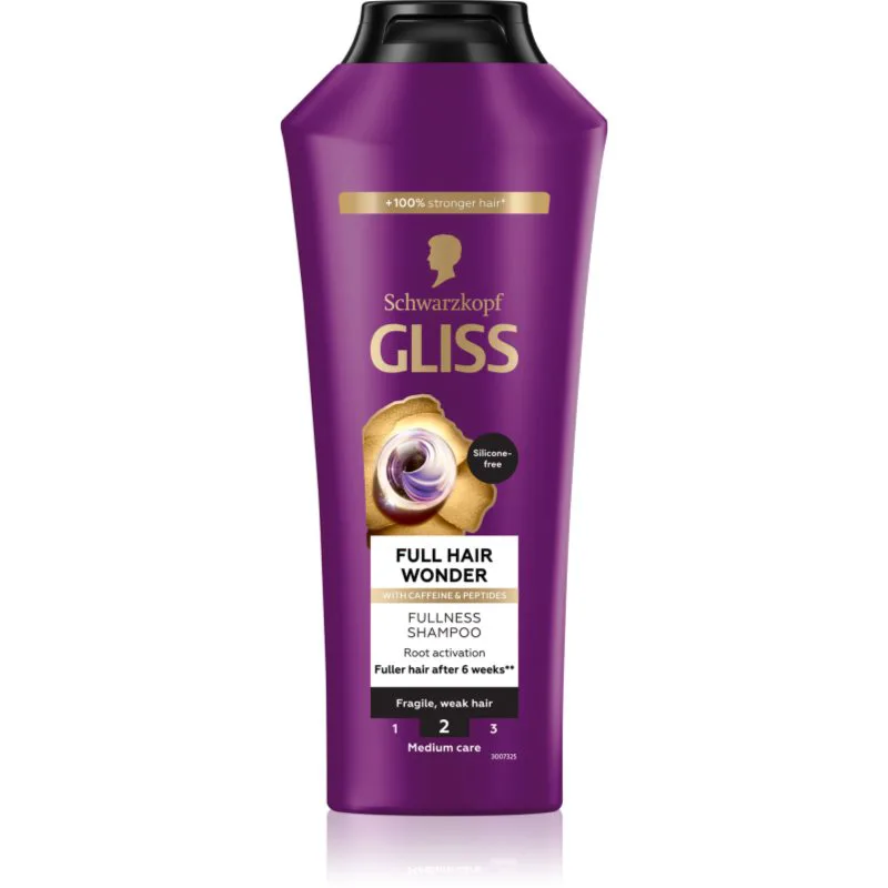 Schwarzkopf Gliss Full Hair Wonder αναγεννητικό σαμπουάν για αδύναμα μαλλιά 400 ml