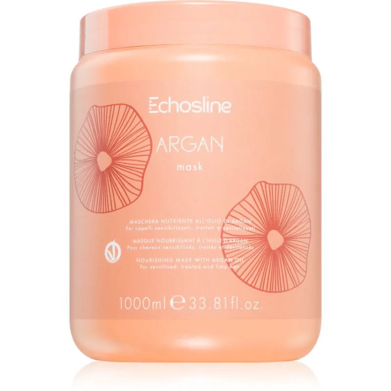 Echosline Argan mask θρεπτική μάσκα για λεία και λαμπερά μαλλιά με έλαιο αργκάν 1000 ml