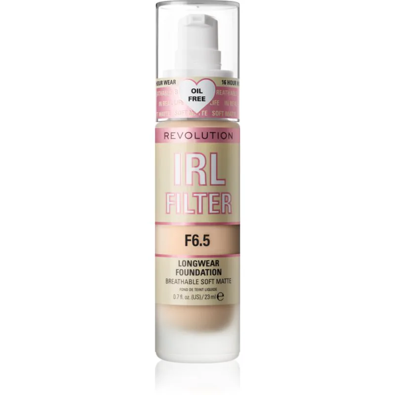 Revolution IRL Filter μακράς διαρκείας ματ μεικ απ απόχρωση F6.5 23 ml