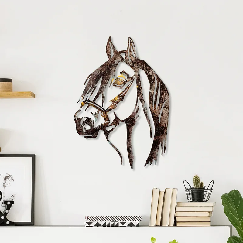 Μεταλλικό Διακοσμητικό Τοίχου Horse - 2 891Tnl2416 38x53 cm