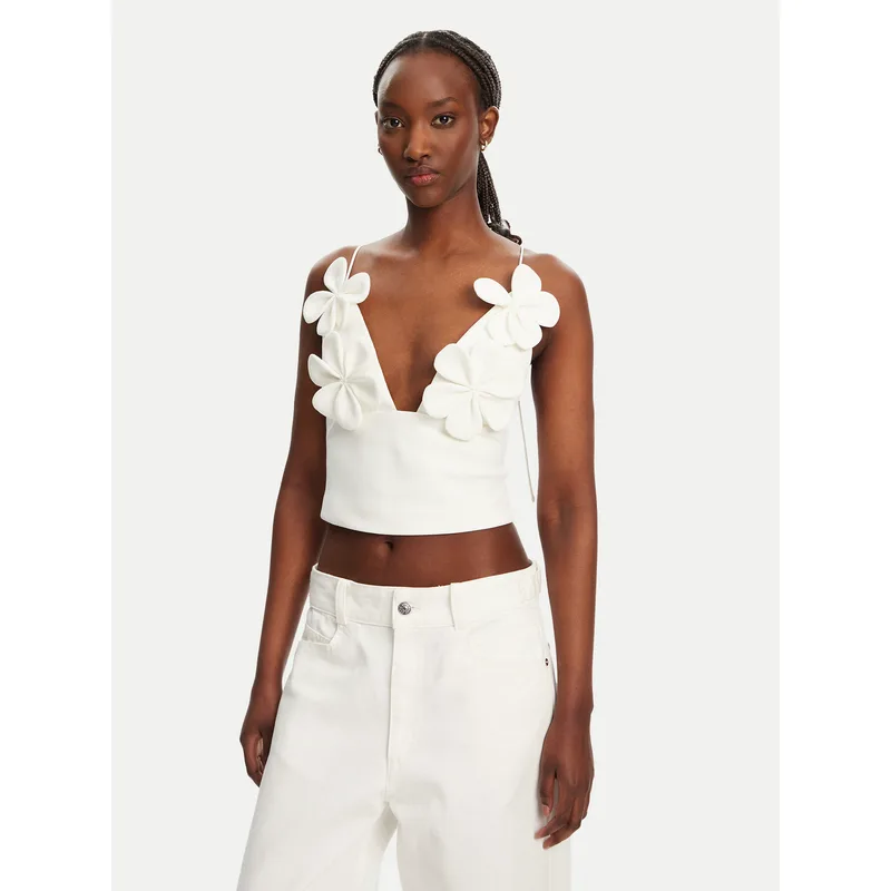 Bardot Τοπ 59727TB1 Λευκό Regular Fit