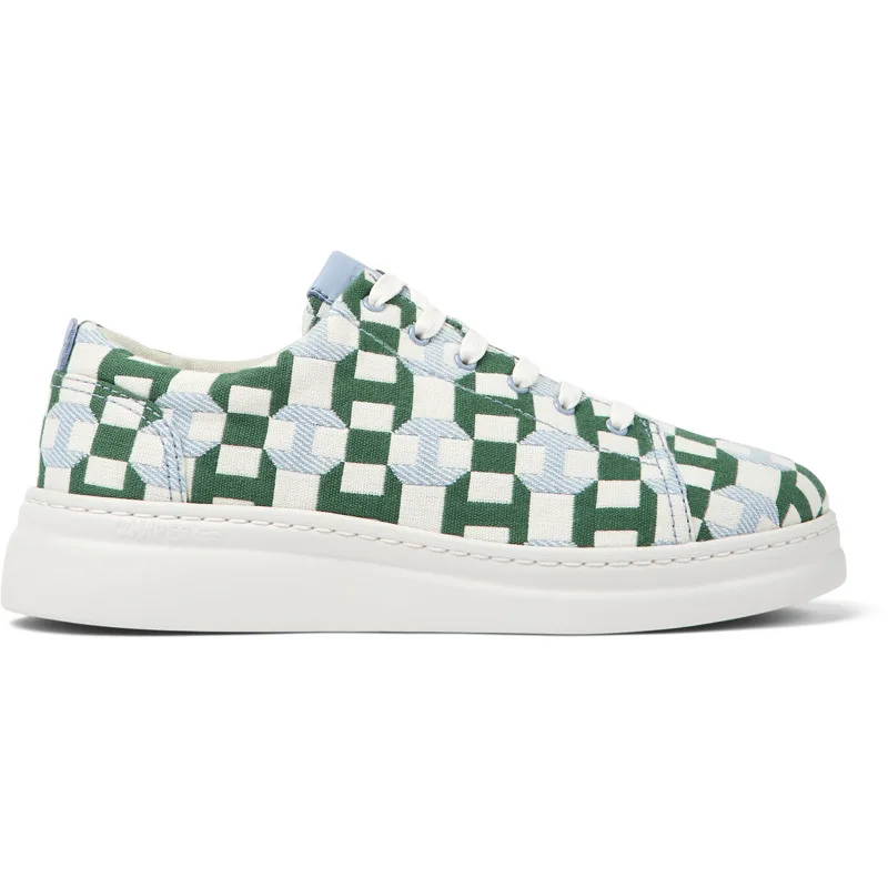 CAMPER Runner Up - Sneakers Για Γυναικεία - Πράσινο,Μπλε,Λευκό, Μέγεθος 38, Cotton fabric