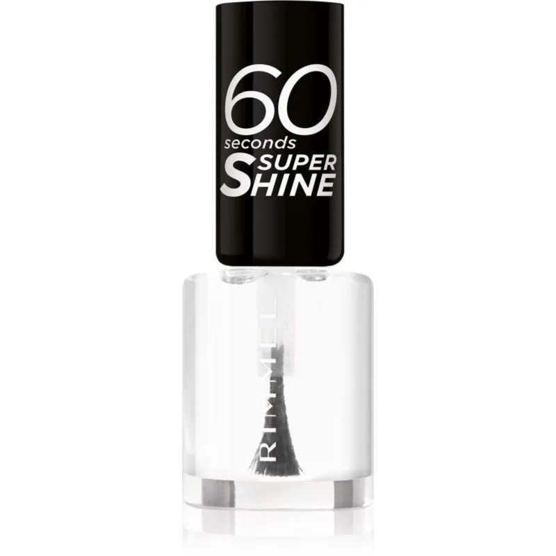 Rimmel 60 Seconds Super Shine βερνίκι νυχιών απόχρωση 740 Clear 8 ml