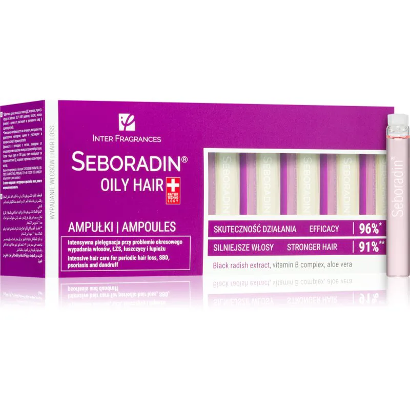 Seboradin Oily Hair αμπούλα κατά της πιτυρίδας και της τριχόπτωσης 14x5,5 ml