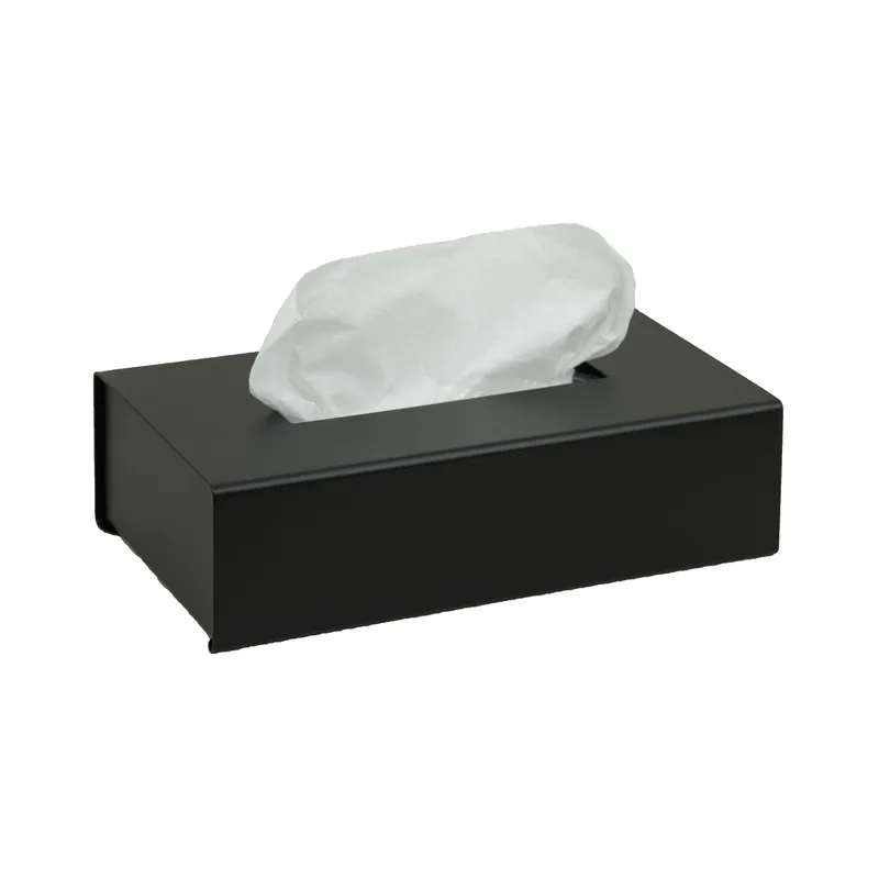 Θήκη Για Χαρτομάντηλα Inox Black Matte 25x13x7,5εκ. Pam & Co 120-403 (Χρώμα: Μαύρο, Υλικό: Inox) - Pam & Co - 120-403