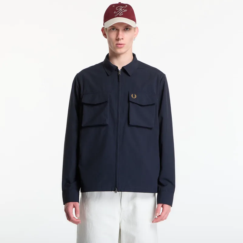 Μπουφάν Fred Perry Ripstop Pocket Overshirt Navy L