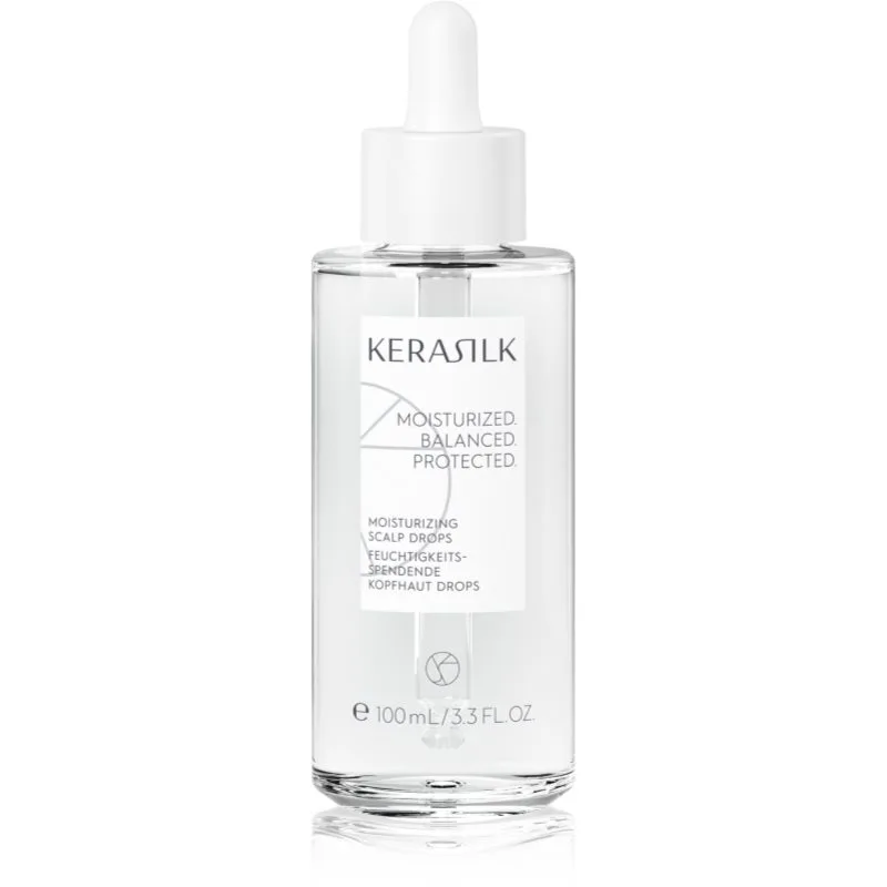 KERASILK Specialists Moisturizing Scalp Drops σταγόνες για ξηρό και ευαίσθητο δέρμα της κεφλής 100 ml