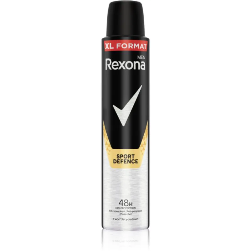 Rexona Men Sport Defense αντιιδρωτικό σε σπρέι για άντρες XL 200 ml