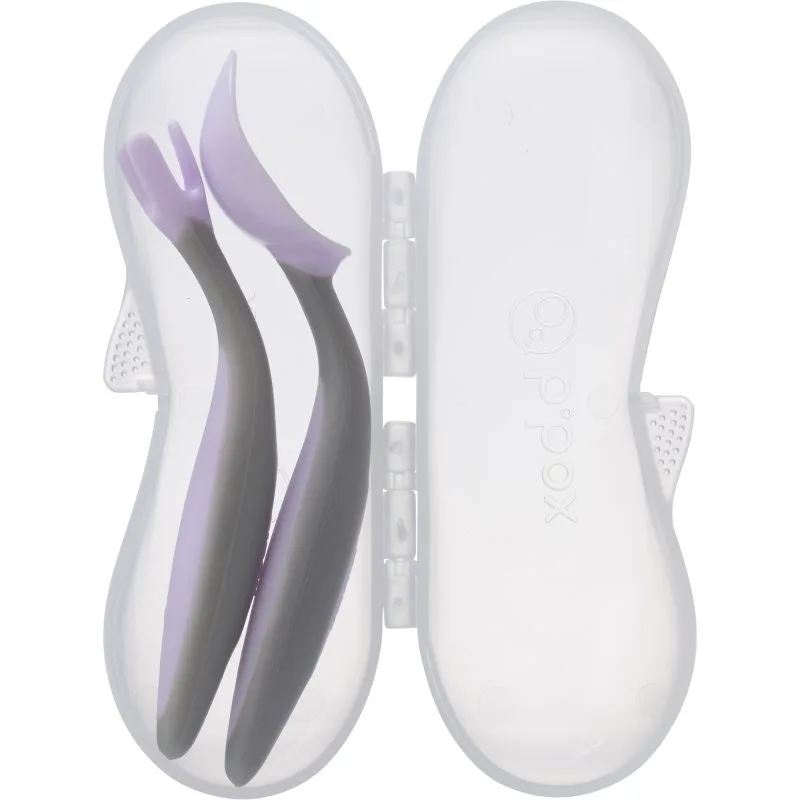 b.box Gelato Cutlery μαχαιροπίρουνο για παιδιά Boysenberry 2 τμχ