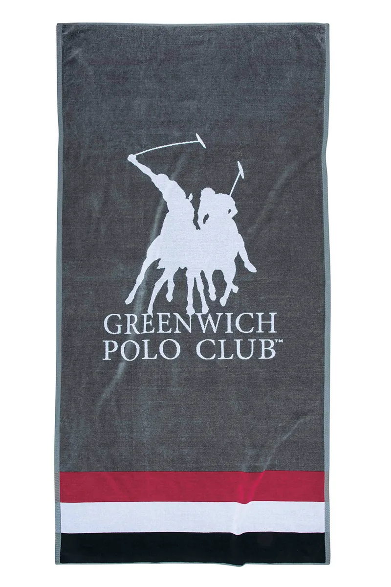 Greenwich Polo Club unisex πετσέτα θαλάσσης 90 x 180 cm "3867" - 267901803867 Γκρι