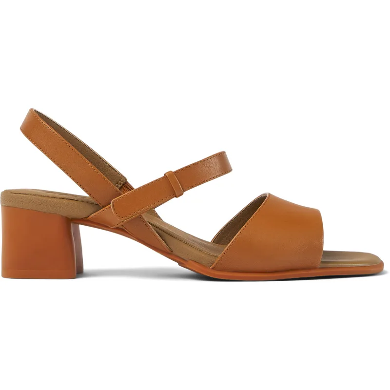 CAMPER Katie - Πέδιλα Για Γυναικεία - Καφέ, Μέγεθος 41, Smooth leather