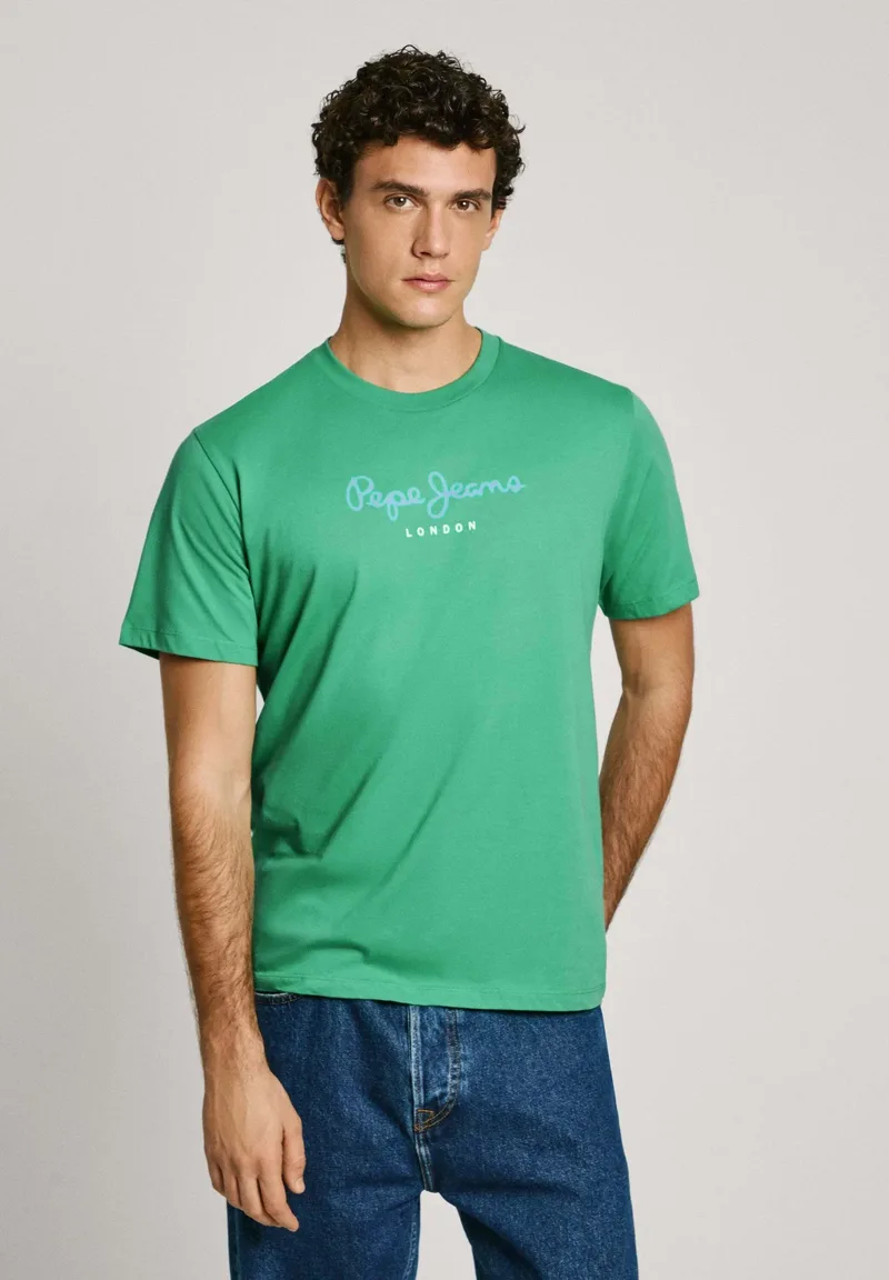 Pepe Jeans Eggo Ανδρική Μπλούζα T-Shirt PM508208-653 Πράσινο