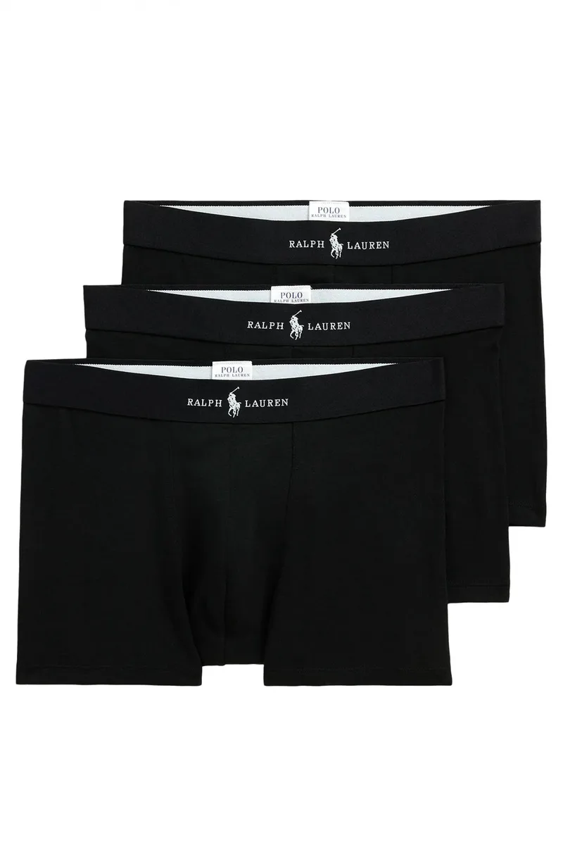 RALPH LAUREN UNDERWEAR ΕΣΩΡΟΥΧΟ 3 PACK TRUNK PREMIUM MODAL ΜΑΥΡΟ