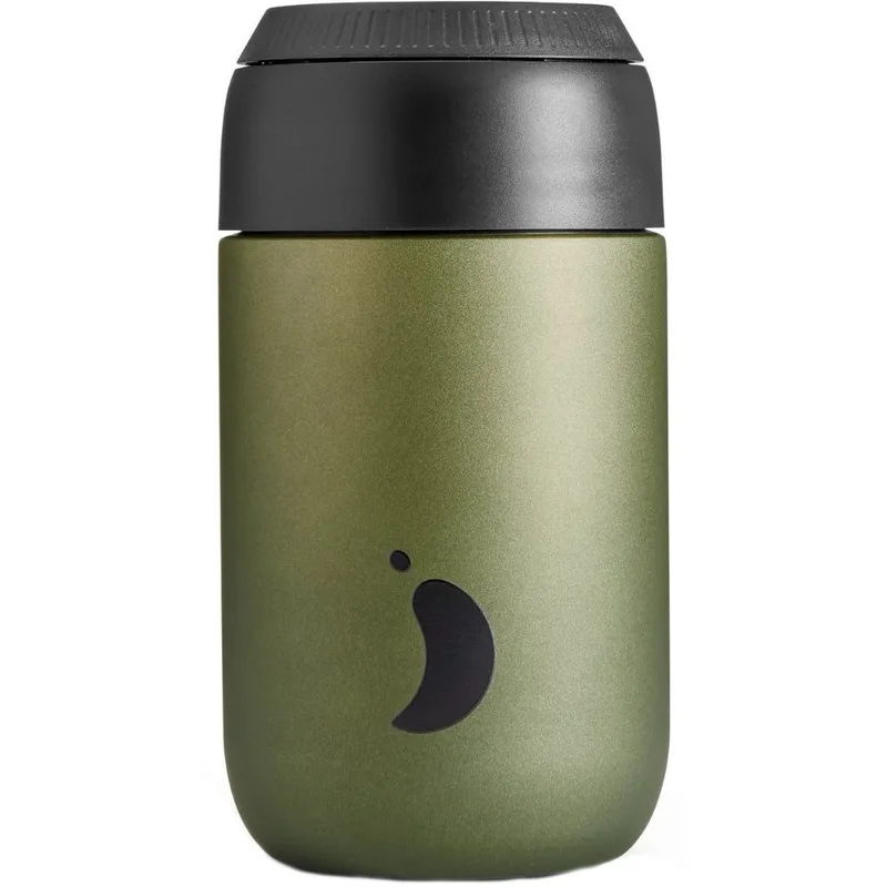 Chilly's Series 2 Cargo Coffee Cup Ανοξείδωτη Κούπα για Ζεστά & Κρύα Ροφήματα 340ml - Moss