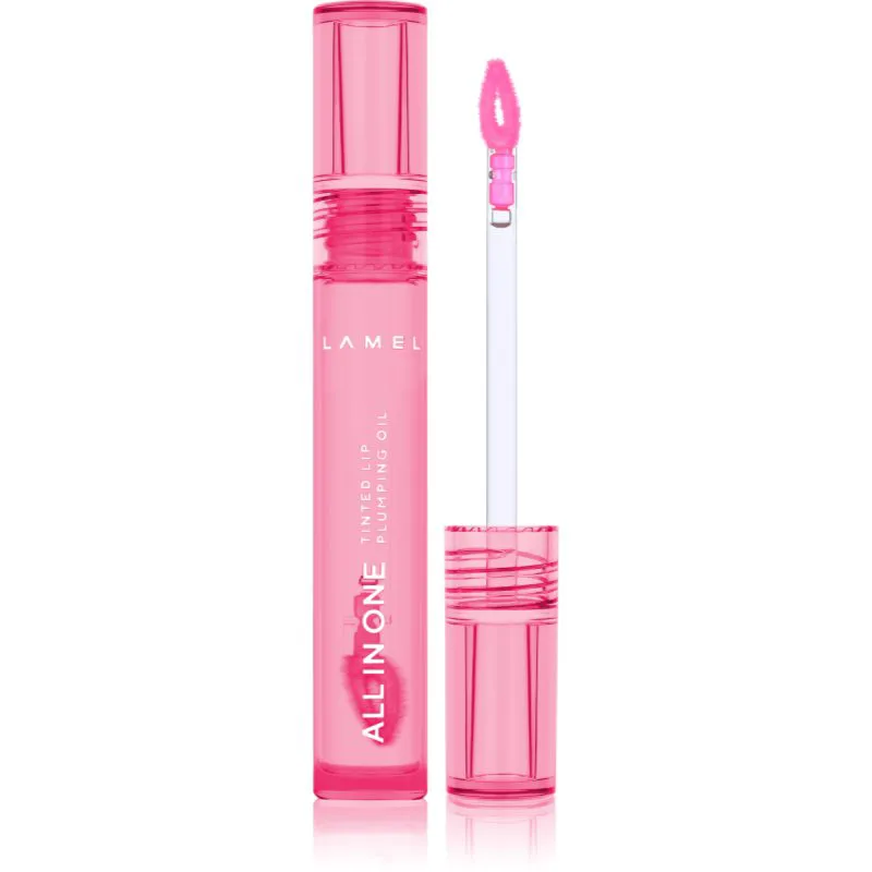 LAMEL All in One Lip Tinted Plumping Oil λάδι με χρώμα για τα χείλη για αύξηση του όγκου № 403 Watermelon 3 ml