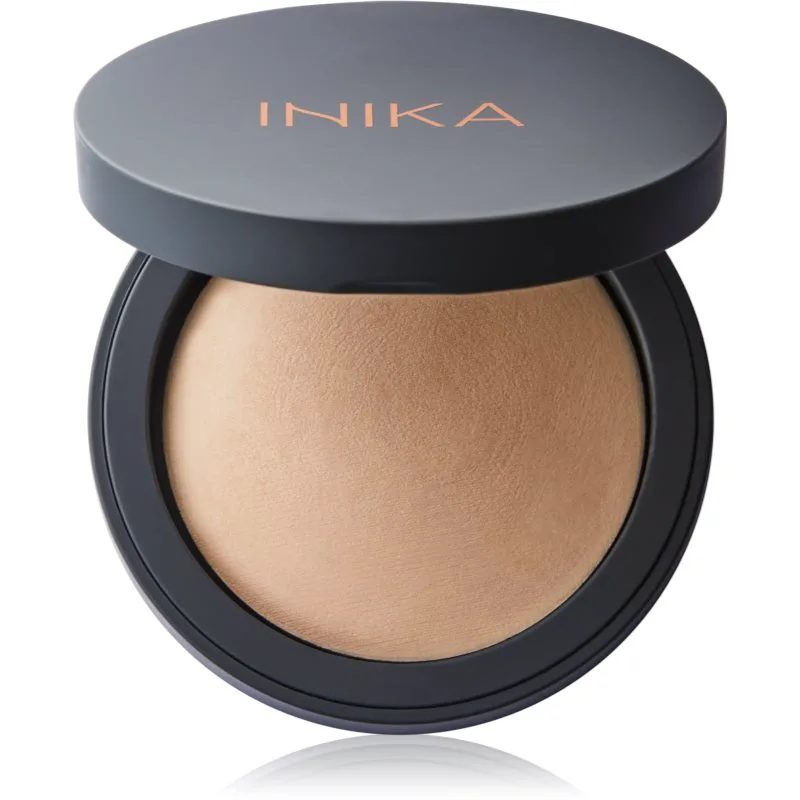INIKA Organic Baked Mineral Foundation συμπαγής μεταλλική πούδρα απόχρωση Strength 8 γρ