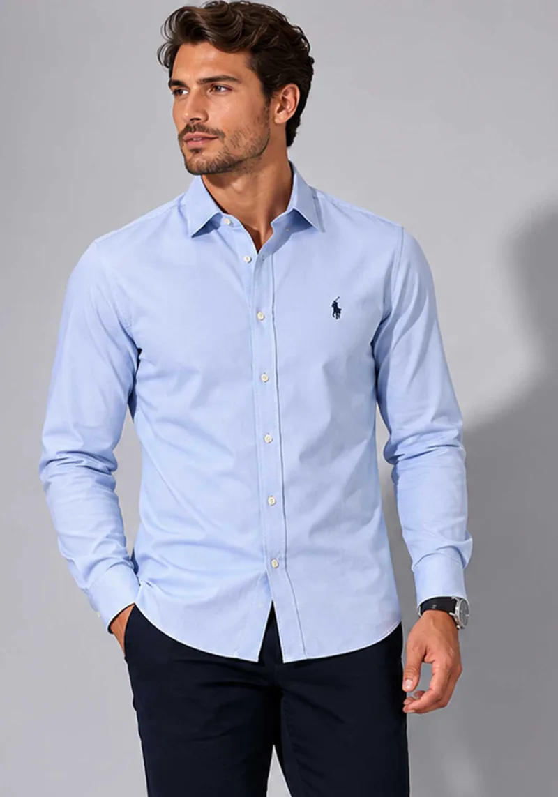 U.S. Polo Assn. Πουκάμισο Vic - 90161 47085 130 Light Blue