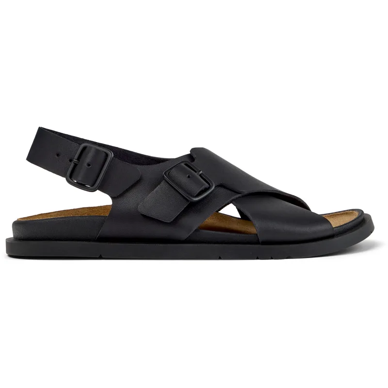 CAMPER Lluc Sandal - Πέδιλα Για Γυναικεία - Μαύρο, Μέγεθος 40, Smooth leather