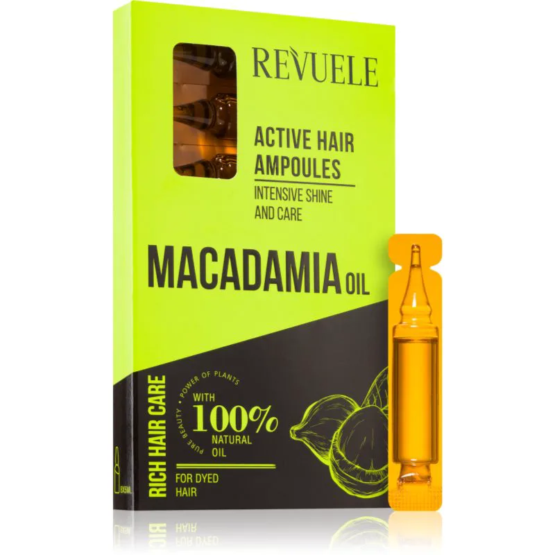 Revuele Macadamia Oil Active Hair Ampoules αμπούλα για βαμμένα μαλλιά 8x5 ml