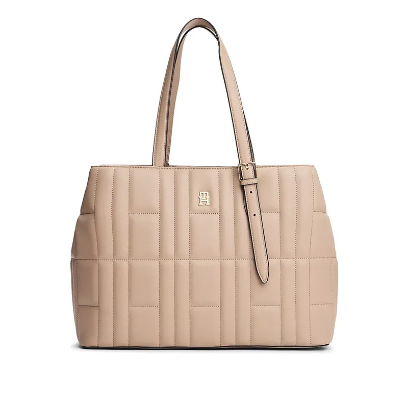 Γυναικεία Τσάντα Χειρός-Ώμου Tommy Hilfiger AW0AW17452-AFE Μπεζ