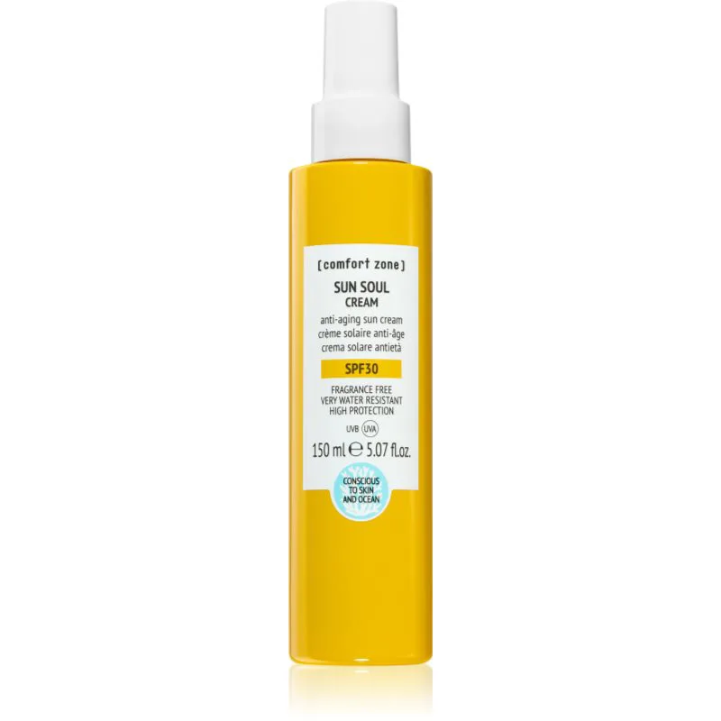 Comfort Zone Sun Soul SPF 30 αδιάβροχη αντηλιακή κρέμα για σώμα και πρόσωπο SPF 30 150 ml