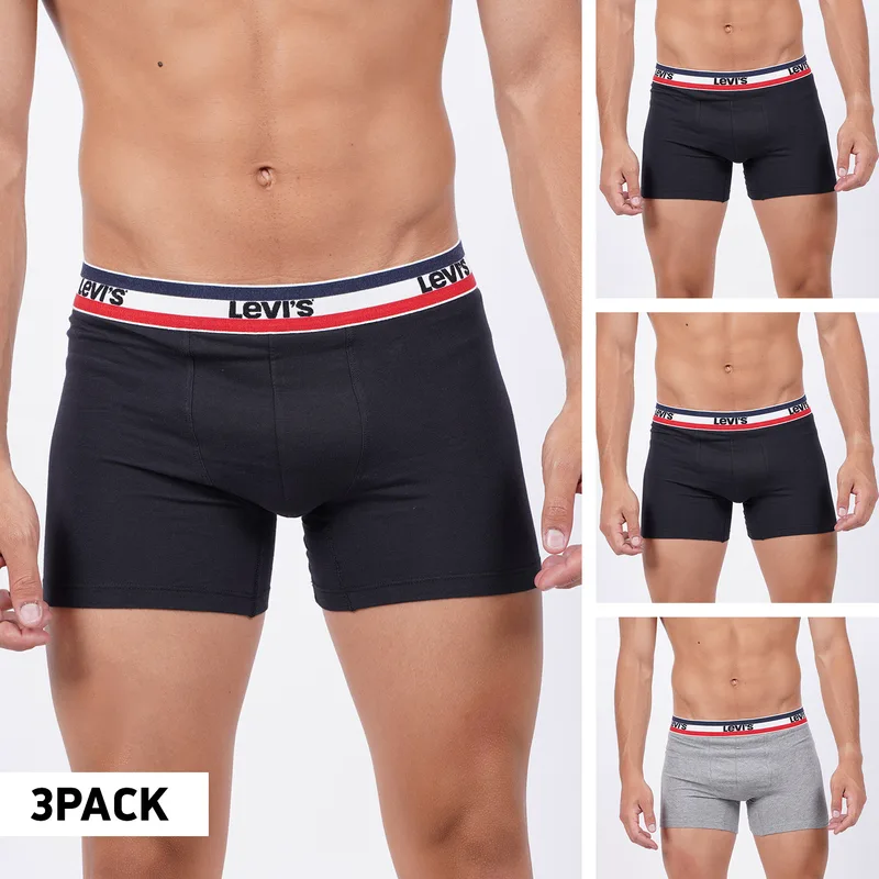 Levi's Low Rise 3-pack Ανδρικά Μποξεράκια (9000077036_45050)